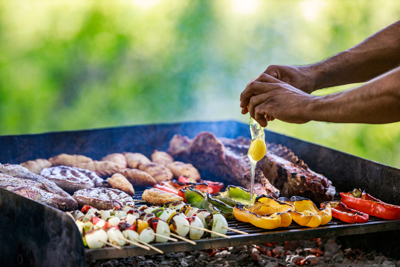 Asado grill lunch at Estancia La Morena
