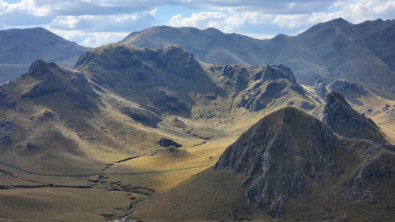 Mountain landscape around Estancia La Morena